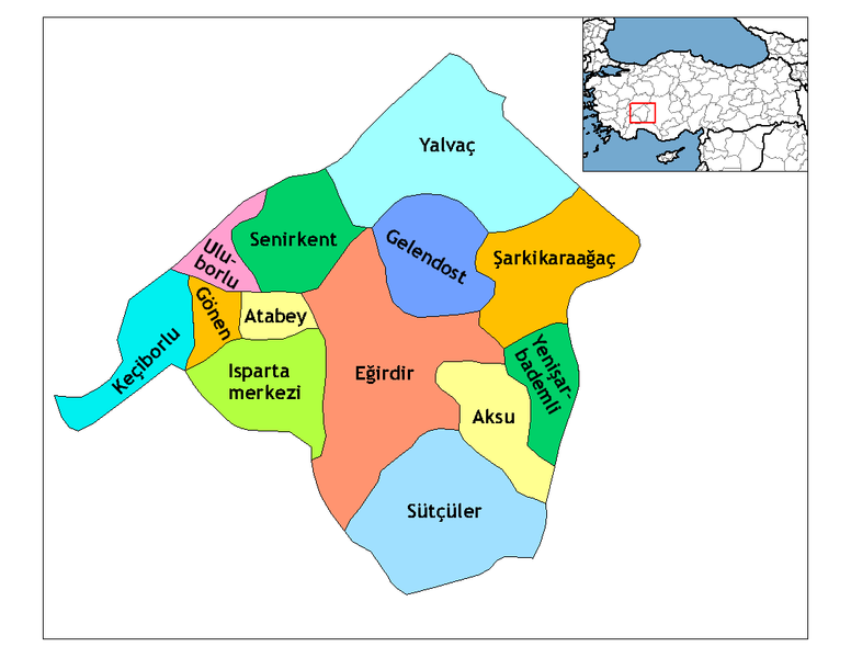 Isparta ve İlçeleri | Erkaya Nakliyat